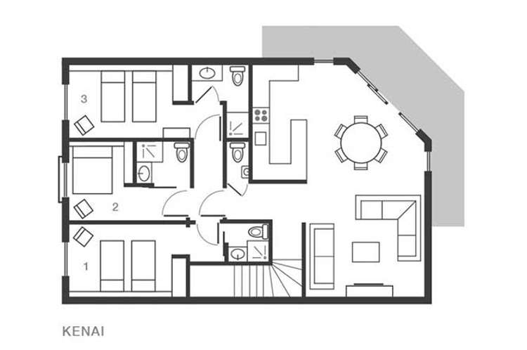 chalet kenai floorplan