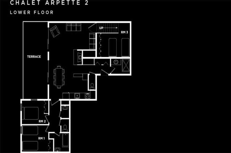 chalet arpette 2 lower floor