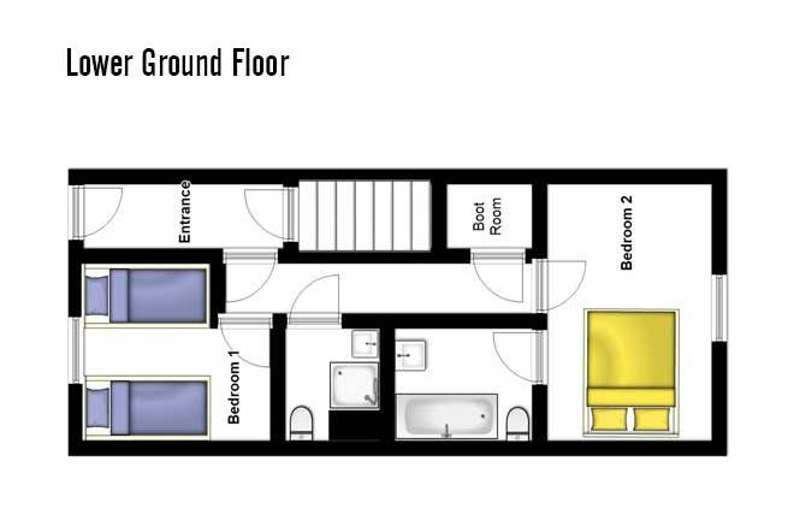 chalet lever de soleil lower ground floor
