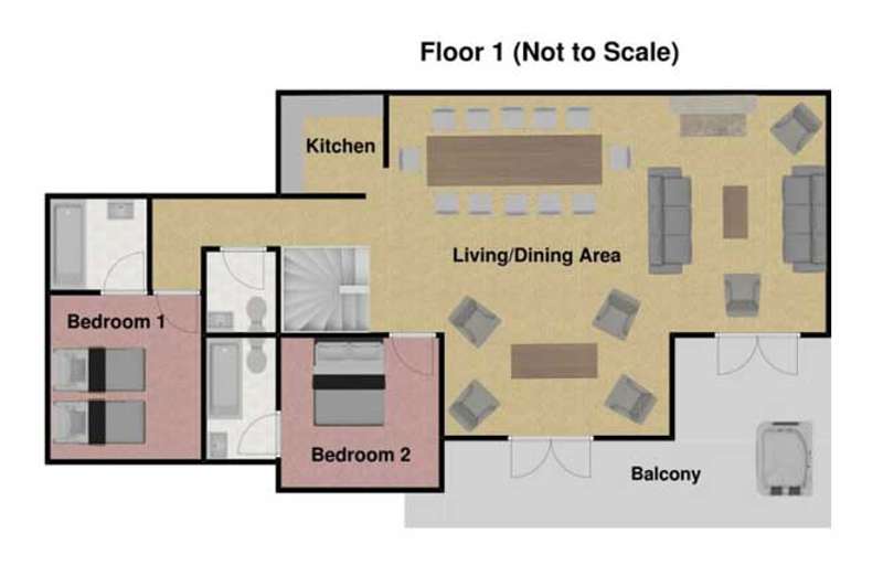 chalet amanjena first floor
