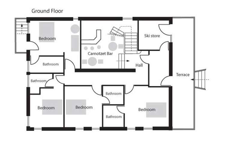 the retreat ground floor
