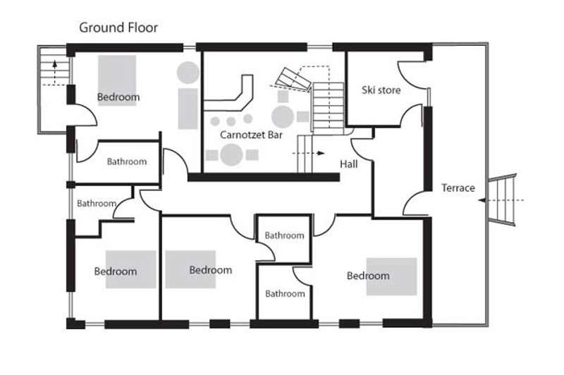 the retreat ground floor