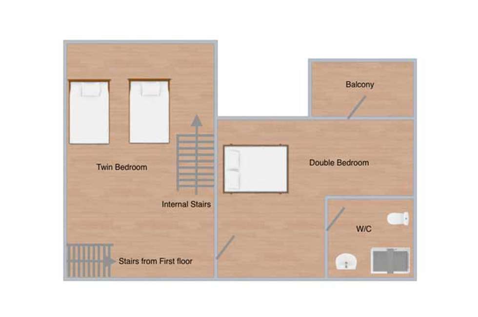 the farmhouse second floor