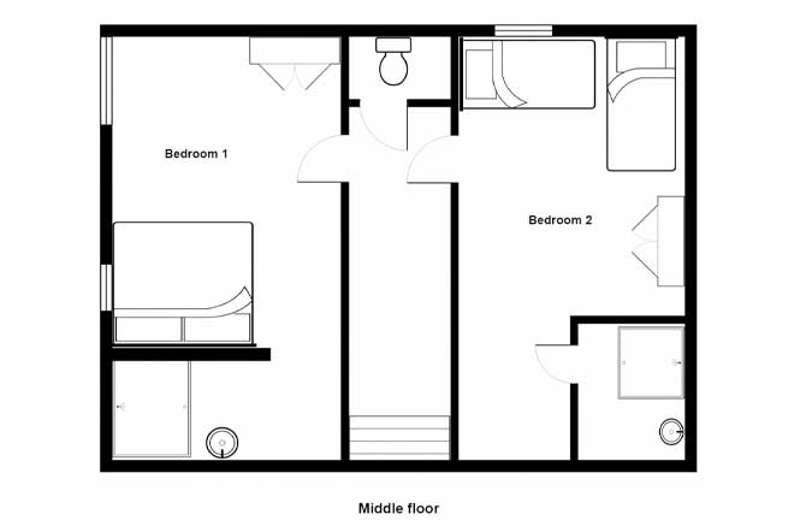 chalet epilobe middle floor